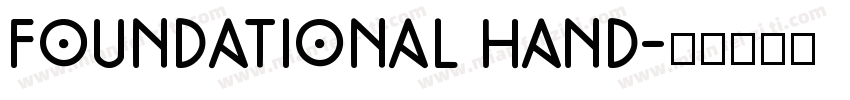 foundational hand字体转换